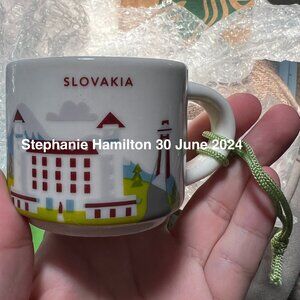 Slovakia Starbucks Ornament Mug